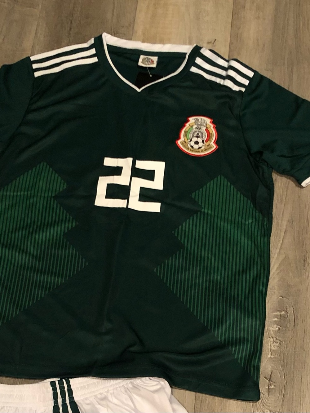 Vintage Mexico soccer Lozano Jersey and shorts fútbol playera adult size